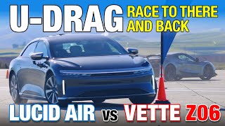 UDRAG Chevrolet Corvette Z06 vs Lucid Air Grand Touring [upl. by Toscano181]