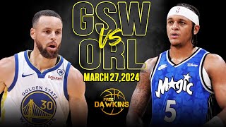 Golden State Warriors vs Orlando Magic Full Game Highlights  March 27 2024  FreeDawkins [upl. by Jehanna344]