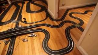 Our latest Scalextric layout [upl. by Antonina483]