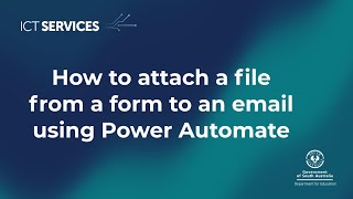 Power Automate How to attach a file from a form to an email using Power Automate [upl. by Uoliram434]