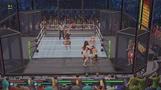 WWE 2K23Bikini Elimination Chamber match [upl. by Orelie637]