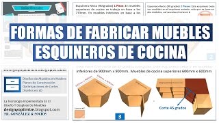 Formas De Fabricar Muebles Esquineros De Cocina [upl. by Aieka315]