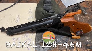 Baikal IZH46M 10m 177 air pistol chronograph testing and first target wow what a treat [upl. by Pammy]