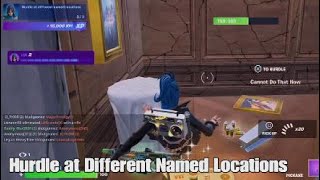 Hurdle at Different Named Locations  Fortnite Kickstart Quest  Chapter 5 Season 1 [upl. by Morganstein846]