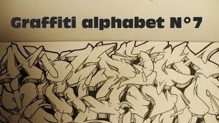 GRAFFITI ALPHABET N°7  Lettres complexes dans mon blackbook HD 1080 [upl. by Nofpets]