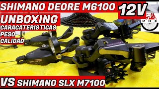 UNBOXING SHIMANO DEORE M6100 Y COMPARACION CON SLX M7100CICLISMOMTB BICICLETAS [upl. by Sigmund]