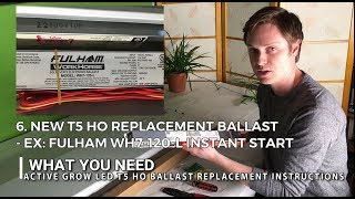 How to Replace a T5 HO Grow Light Fixture Electronic Ballast [upl. by Aros]