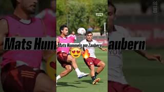 Mats Hummels spielt im Training der AS Rom ordentlich auf🔥🔥🔥 transfer seriea bundesliga [upl. by Anayt]