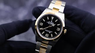 Rolex Explorer 36mm Gold amp Steel 124273 2021 Novelty Presentation [upl. by Natalie]