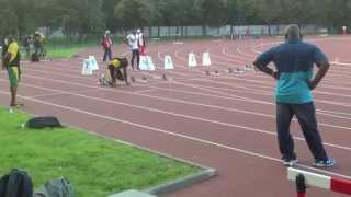 Usain Bolt acceleration and starts  competition warm up [upl. by Dolan]