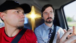 I GOT him in the back seat to question his FAITH [upl. by Ciredec]