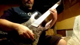 Skervesen Raptor 7 Fanned Frets playthrough [upl. by Auqcinahs]