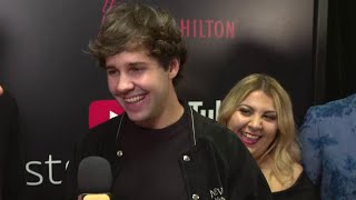 David Dobrik SHUTS DOWN Natalie Mariduena Dating Rumors  Streamys 2019 [upl. by Berkeley]