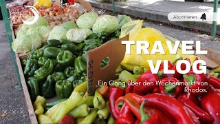 Rhodos Markt  Gang über den Wochenmarkt der Insel [upl. by Olenolin]