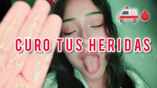 ASMR Enfermera Cura Tus Heridas❤️‍🩹Con Spit Painting  Mouth Sounds y más Triggers ASMR ROLEPLAY [upl. by Nod]