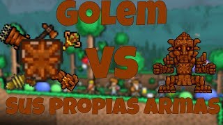 Golem VS su propias Armas  Terraria 1353 en español [upl. by Ramat]