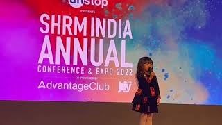 Esther hnamte  Jai ho Live Performance SHRM India Annual Conference amp ExpoTaj Palace [upl. by Langston]