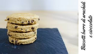 Biscotti al burro di arachidi e cioccolato  ricetta Vegan [upl. by Nrev]