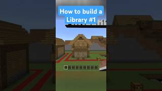 How to build a plains village library no 1 in Minecraft minecraft minecraftbuildingtutorial [upl. by Seppala]