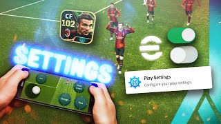 eFootball 24 mobile BEST SETTINGS  Controls graphics gameplay [upl. by Ahders]