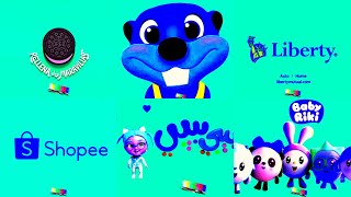 Super Logo Mega Compilation Busy Beaver Logo Shopee Liberty Habibi Baby Logo Effects [upl. by Eeleak135]