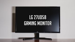 LG 27UD58 Gaming Monitor Review  4K FreeSync  LG 27UD58B [upl. by Kayley432]