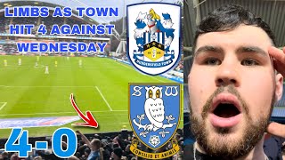 INCREDIBLE LIMBS amp SCENES AS TOWN HIT 4 PAST WEDNESDAY Huddersfield Town Vs Sheffield Wednesday 40 [upl. by Skoorb]