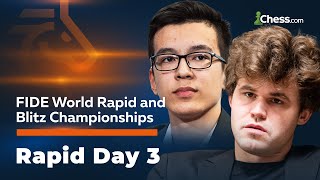 FINAL Carlsen Fedoseev Abdusattorov and More Fight To Become World Rapid Chess Champion  Day 3 [upl. by Hoffman]