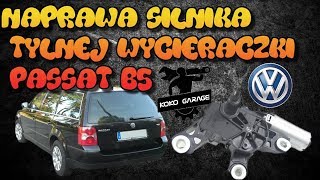 Naprawa silnika tylnej wycieraczki PASSAT B5 Repair of the wiper [upl. by Larkin]