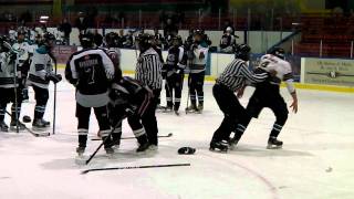 Tillsonburg Minor Hockey Midget Rep  Inappropriate action by Simcoe player on Tillsonburg Captain [upl. by Westhead]