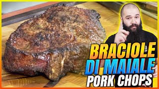 Braciola di Maiale alla Griglia da 4 dita  Pork Chop  Grigliare Duro [upl. by Quiteris]