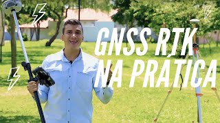 GNSS RTK Levantamento de pontos na prática  Survey Master [upl. by Emelen]