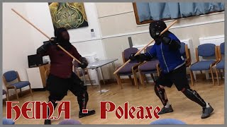 346  HEMA Sparring  Poleaxe Wood  Full Match [upl. by Longtin]