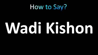 How to Pronounce Wadi Kishon [upl. by Baptlsta]