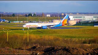 Arrivals amp Departures Birmingham Airport  Feb 2024 [upl. by Nenad145]