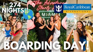 Boarding Royal Caribbeans ULTIMATE WORLD CRUISE for 274 NIGHTS [upl. by Silvester]