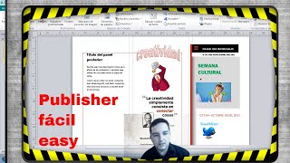 ¿cómo hacer un folleto en publisher  Tutorial completo [upl. by Luise516]