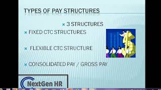 Types of Salary  CTC Structures with Example CTC Calculation  NextGen HR Payroll Course [upl. by Yeclehc]