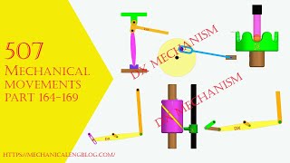 507 mechanical movements part 164165166167168169 cam and followerlinkage DX mechanism [upl. by Berfield]