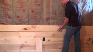 Tongue and Groove Paneling Intall Video [upl. by Mitzl]