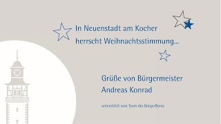 Weihnachtsgrüße 2022 von Bürgermeister Andreas Konrad [upl. by Notnil]