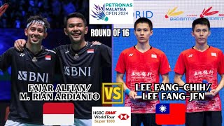 FAJARRIAN REVANS FajarRian vs LeeLee  Malaysia Open 2024 [upl. by Neehcas]