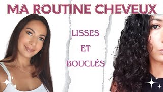 ROUTINE CHEVEUX BOUCLÉS ET LISSES  des cheveux brillants  soyeux en bonne santé [upl. by Mackey]