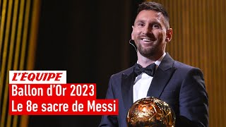 Lionel Messi sacré Ballon dOr 2023 [upl. by Saibot108]