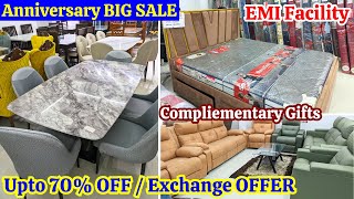 Anniversary BIG SALE Upto 70 Discount amp Exchange OFFER  FREE Complimentary Gifts Hyd Furniture [upl. by Jasen]