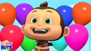 Balloon Song Colorful Balloons and Nursery Rhyme for Kids [upl. by Annawahs]