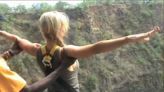 Bungee Jumping at Victoria Falls Pt 1 [upl. by Fritts857]