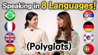 2 Polyglots Speaking in 8 Languages Keep Switching Language [upl. by Merari]