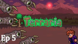 Terraria Episode 5 Master Mode  Eater Of Worlds amp Blood Moon [upl. by Ensign]