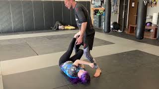 Spiral Clinch to Crab Ride Tripod Sweep Wrestle up Single leg 10th Planet Orange Park Jiu Jitsu [upl. by Eanat]